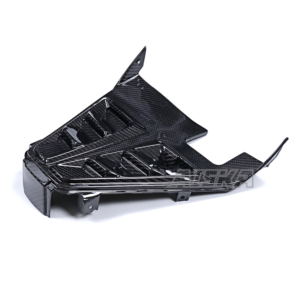 AISKA 100% 3K Twill Glossy Dry Carbon Fiber Lower Radiator Surround Cover for Aprilia RS457 2023 2024 2025