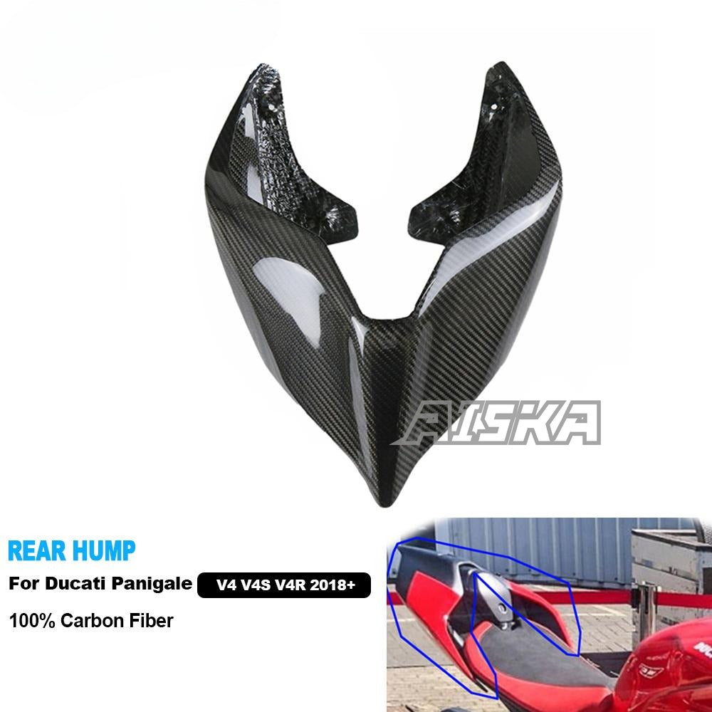 AISKA 3K 3*3 Carbon Fiber Motorcycle Modified Rear Hump Fairing for  Ducati Panigale  V4 V4S V4R 2018-2024