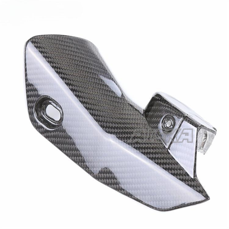 AISKA 100% Dry Carbon Fiber Motorcycle Muffler Exhaust Pipe Heat Shield Cover for BMW R1250RS R 1250 RS 2021-2023