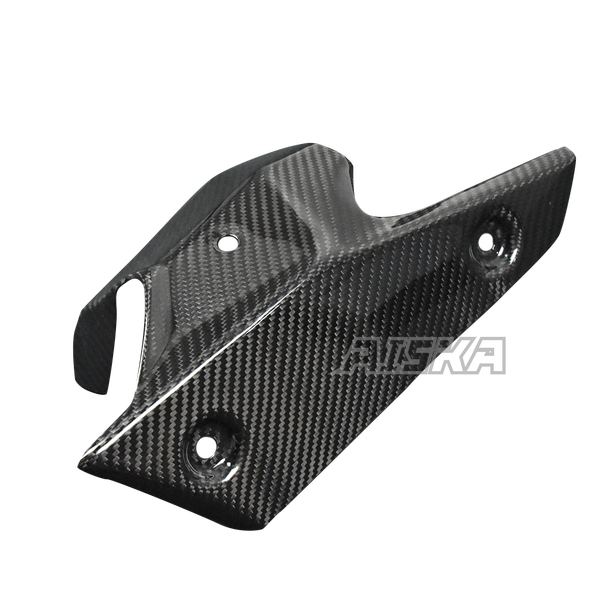 AISKA 3K Dry Carbon Fiber Motorcycle Exhaust Pipe Heat Shied Cover for Kawasaki Ninja ZX-6R 2019-2024
