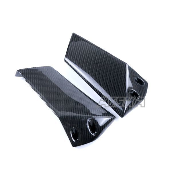 AISKA Full 3K Dry Carbon Fiber Aerodynamic Wing Spoiler Motorcycle Upper Fairing Winglets for Kawasaki Ninja H2 H2R 2015-2024