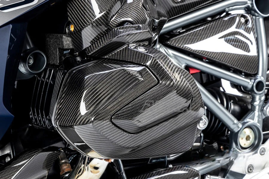AISKA Wholesale 100% Dry Carbon Fiber Motorcycle Fairings Cylinder Head Cover for BMW R1250RS R1250GS R1250RT 2020-2023