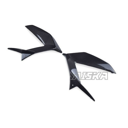 AISKA 3K Dry Carbon Fiber Motorcycle Side Lower Infill Panel Fairing for Kawasaki Ninja ZX-6R 2013-2024