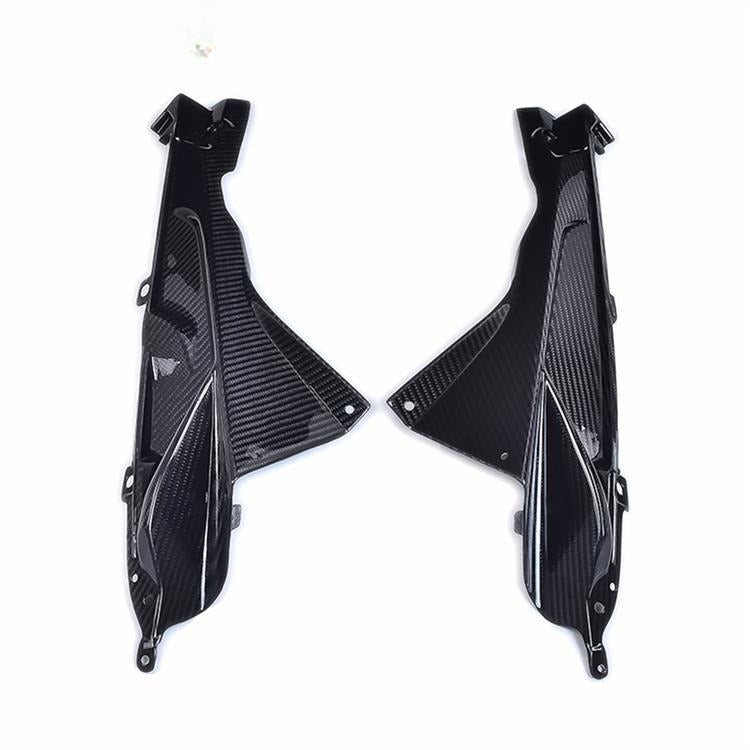AISKA Twill Weave Glossy Real Carbon Fiber Motorcycle Upper Side Fairing Cover Sde Panel Fairing for BMW S1000RR HP4 2009-2014