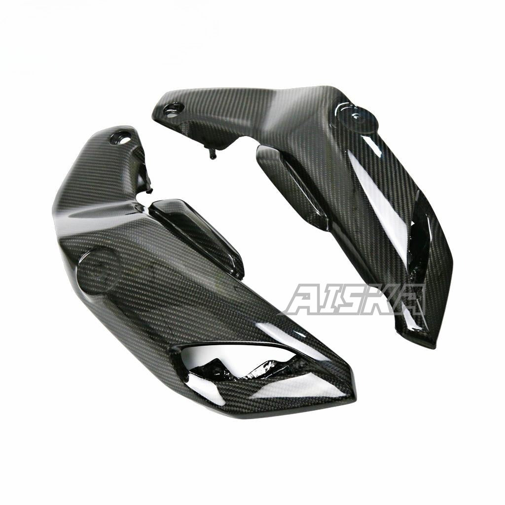 AISKA Motorcycle Carbon Fiber Fuel Tank Front Side Panel Covers Side Air Intake Covers for Yamaha MT07 FZ07 2018-2022