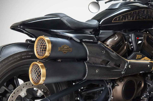 AISKA Sportster S Accessories 100% 3K Dry Carbon Fiber Exhaust Pipe Heat Shield Cover for Harley Davidson Sportster S 1250 2021+