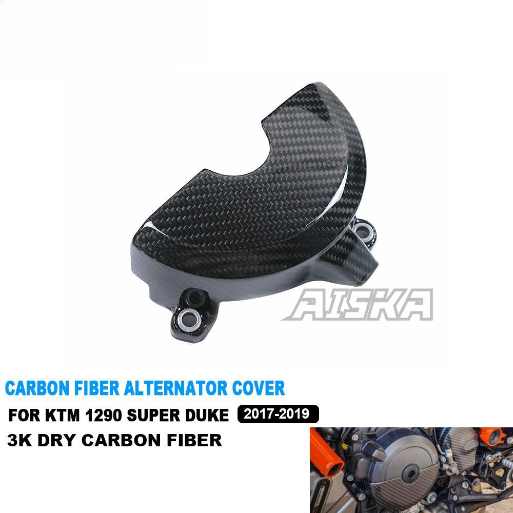 AISKA 1290 Super Duke 3K Dry Carbon Fiber Motorcycle Accessories Alternator Cover for KTM 1290 Super Duke R 2017 2018 2019