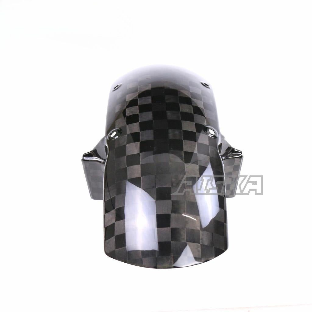 AISKA 3K Dry Carbon Fiber Motorcycle Fenders Front Wheel Hugger Mudguard with Fairing for Kawasaki Z900RS 2018-2024