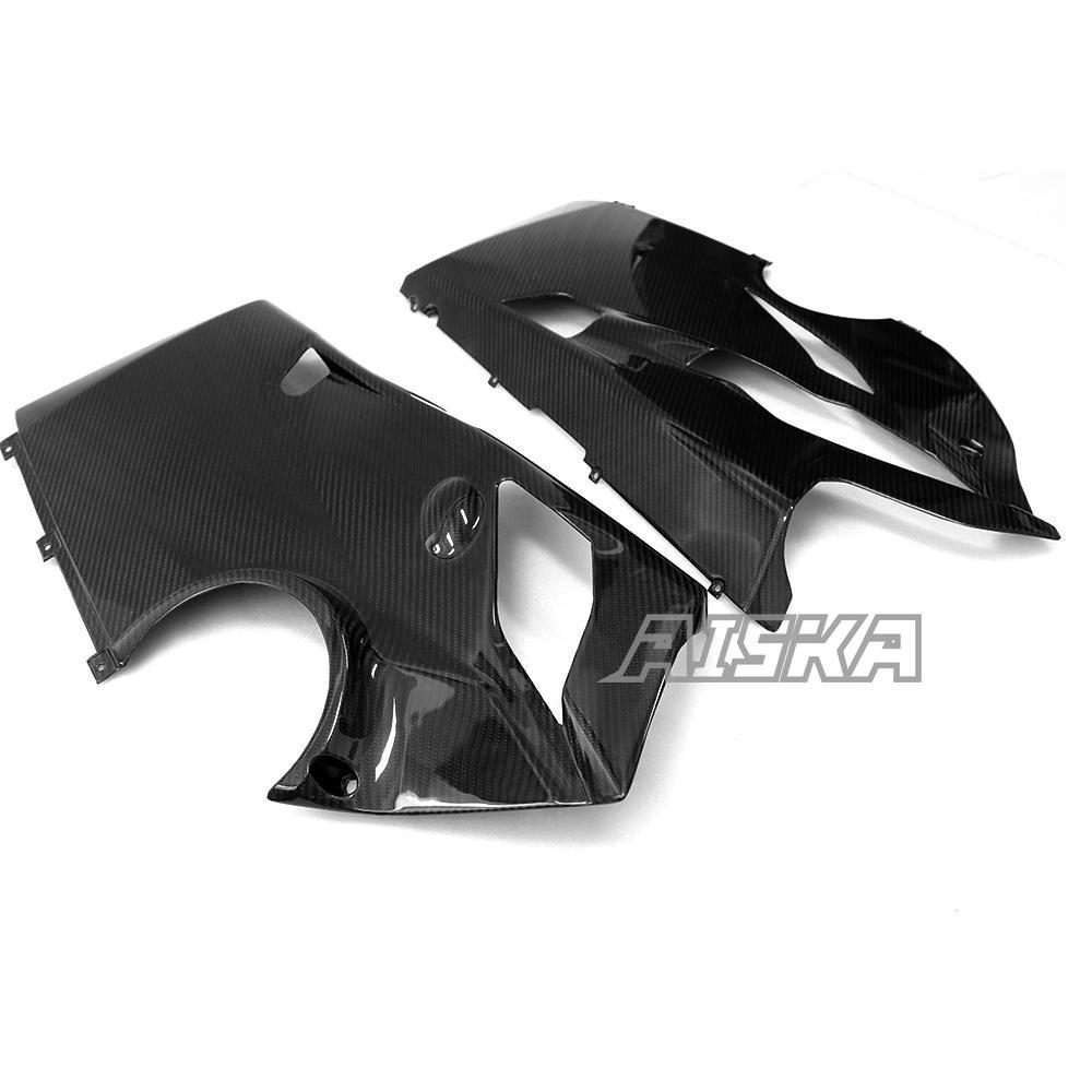 Carbon Fiber Motorcycle Belly Pan Side Panel Fairings Cowl Gloss 100% Twill Weave for Ducati Panigale V4 / V4S /V4R 2018-2021