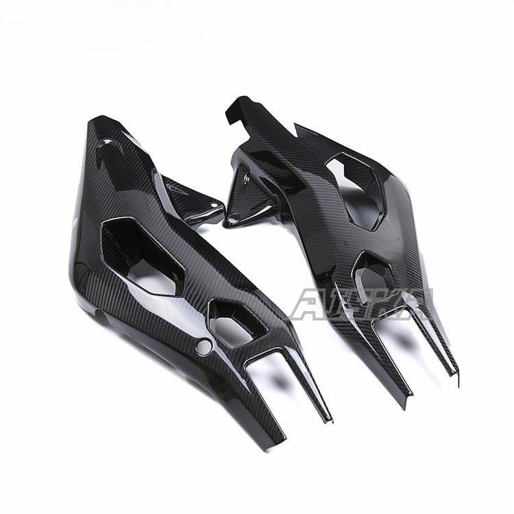 AISKA Wholesale 100% Dry Carbon Fiber Motorcycle Fairings Rear Swingarm Covers for BMW S1000XR 2020-2024