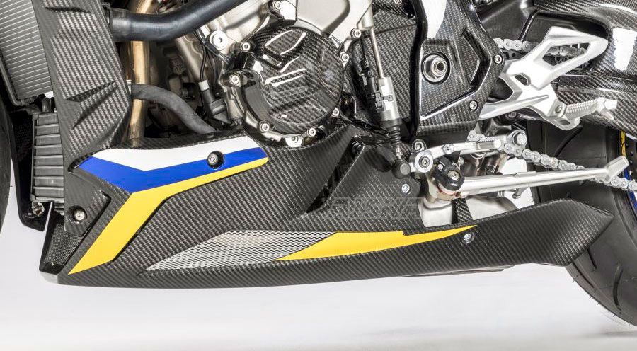 AISKA S1000R Belly Pan Panel Cowl Fairing 100% 3K Carbon Fiber Motorcycle Lower Belly Pan for BMW S1000R 2014-2020