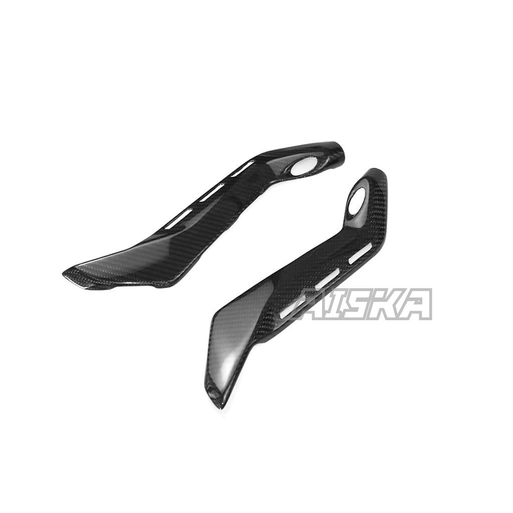 AISKA 3K/12K 3*3 Carbon Fiber Twill Weave Motorcycle Spare Parts Sub-Frame Covers Protectors for Ducati Panigale V4 / V4S / V4R 2018-2024