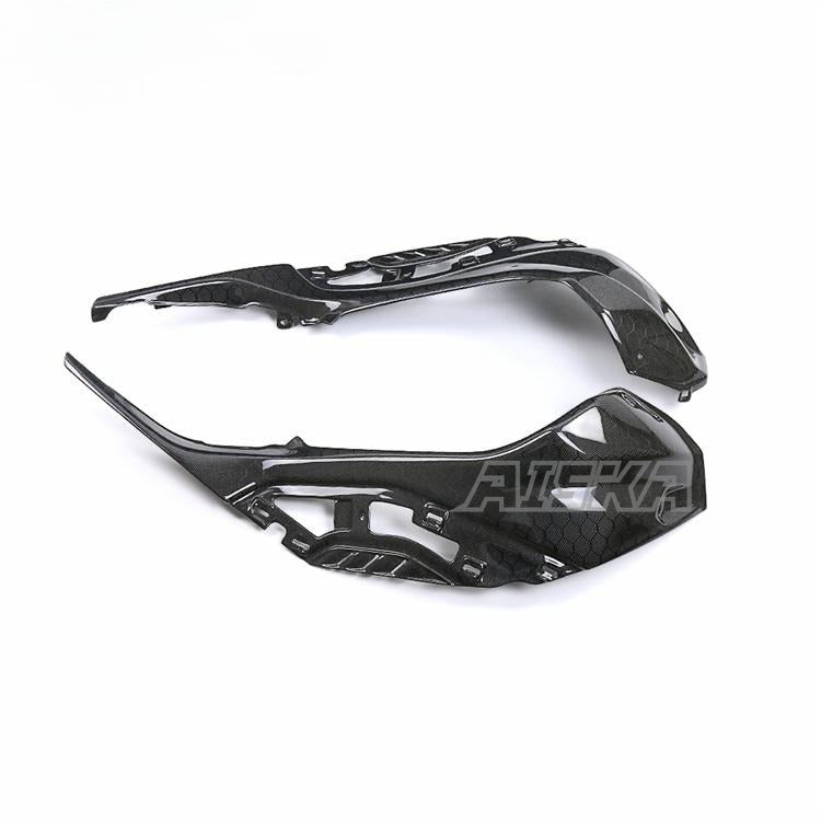 AISKA 100% Pre-Preg 3K Carbon Fiber Motorcycle Fuel Tank Side Cover Side Panel for BMW S1000R M1000R S1000RR M1000RR 2019-2025