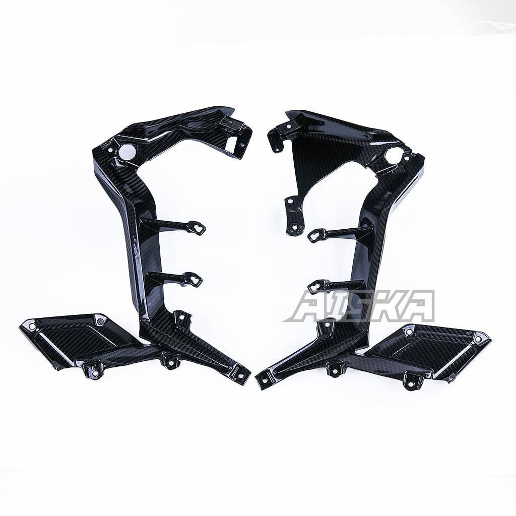 AISKA Dry Carbon Fiber Motorcycle Fairing Body Kits Side Panels Frame Cover for Honda CB650F CBR650F 2014 2015 2016 2017 2018