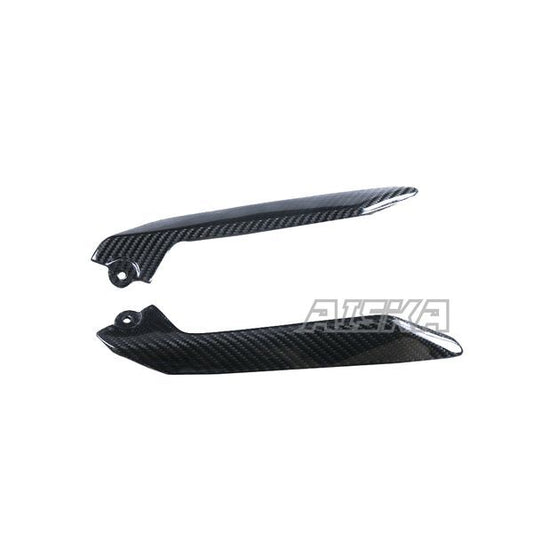 AISKA 100% 3K Dry Carbon Fiber Motorcycle Accessories Lower Guide Triangle Fairing Plate for Kawasaki Ninja 650 2014-2024