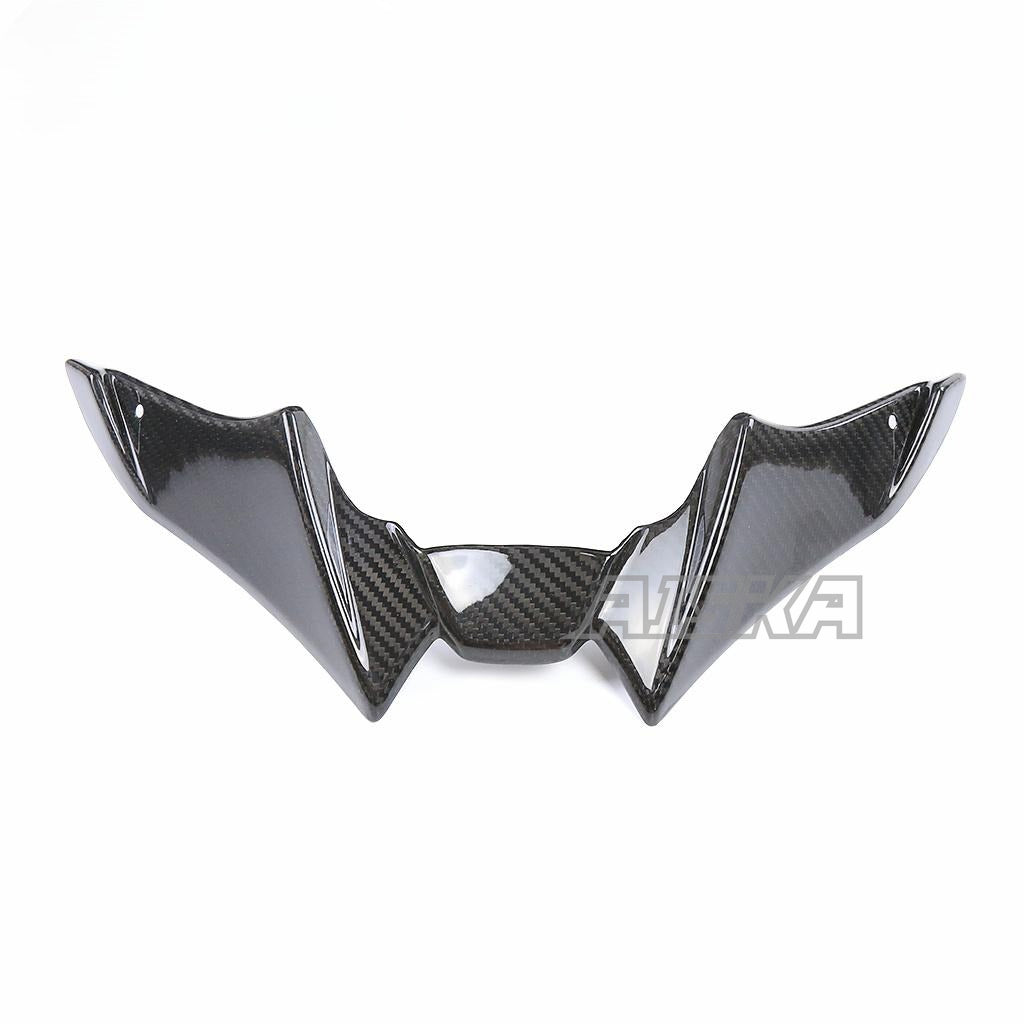 AISKA Motorcycle Carbon Fiber Front Beak Extension Cover Wing Spoiler for Yamaha MT09 FZ09 2021-2023