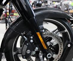 AISKA 23" Dry Carbon Fiber Motorcycle Front Fender for Harley Davidson Touring Street Glide Road Glide Road King Custom Baggers