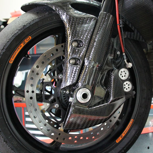 AISKA 100% 3K Dry Carbon Fiber Motorcycle Brake Caliper Cooling Air Ducts Radiator Cooler for BMW S1000RR M1000R HP4 2019-2022