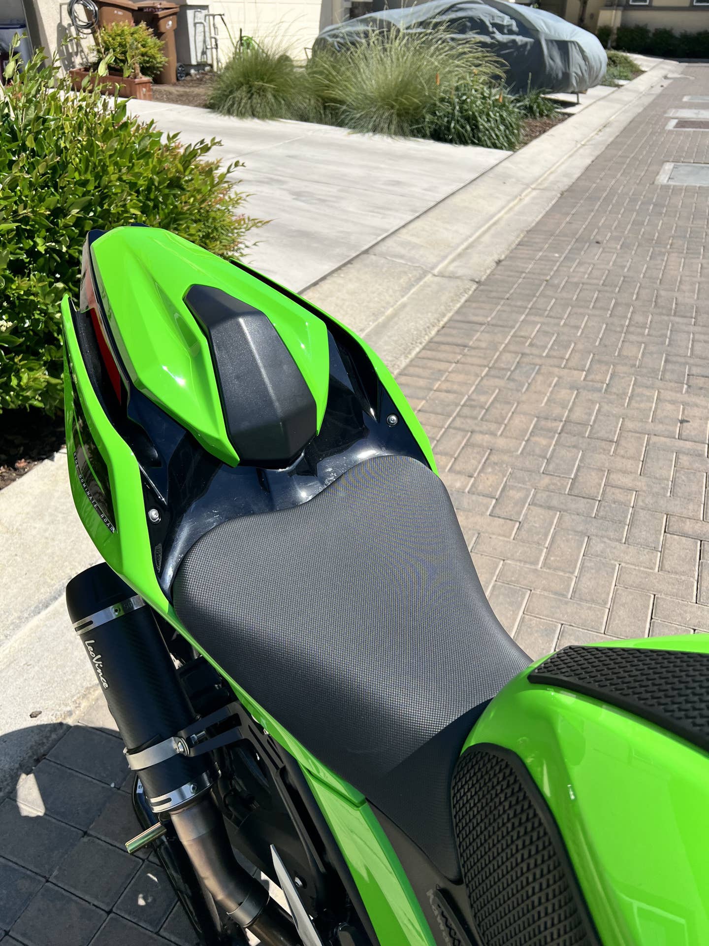 AISKA 100% 3K Dry Carbon Fiber Motorcycle Accessories Rear Seat Tail Cover Panel Fairing for Kawasaki Ninja 400 2018-2024