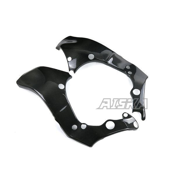 AISKA 3K Dry Carbon Fiber Motorcycle Accessories Frame Cover Panel Protector Guard Fairing for Kawasaki ZX10R ZX-10R 2016-2020