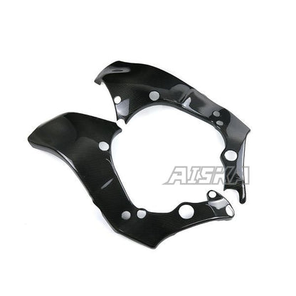 AISKA 3K Dry Carbon Fiber Motorcycle Accessories Frame Cover Panel Protector Guard Fairing for Kawasaki ZX10R ZX-10R 2016-2020