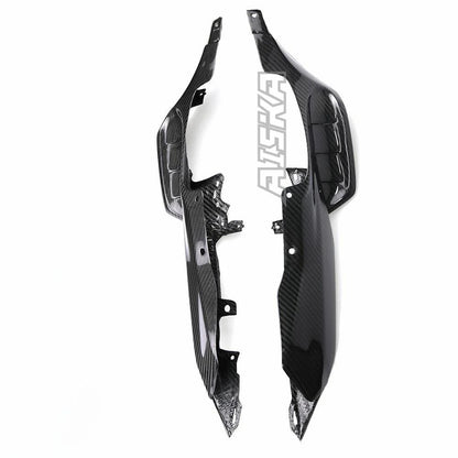AISKA 100% Dry Carbon Fiber Motorcycle Fairings Accessories Rear Under Tail Seat Side Panels for Yamaha MT07 MT-07 2014-2017