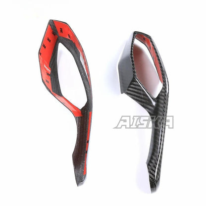 AISKA Mirror Cover Fairing Parts Kits Motorcycle Carbon Fiber Rearview Mirror Covers for Yamaha R1 R1M 2020-2025