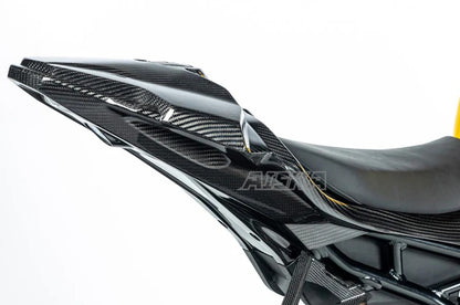 AISKA Motorcycle Accessories Real Carbon Fiber Under Tail Seat Cover Panel Cowl Fairing for BMW S1000RR M1000RR 2019-2022