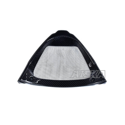 AISKA 3K 3*3 Carbon Fiber Motorcycle Accessories V-shaped Panel Radiator Cover for Aprilia RSV4  Tuono V4 2021+