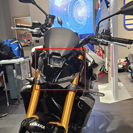 AISKA 100% 3K Dry Carbon Fiber Motorcycle Front Fairing for Yamaha MT09 FZ09 2024-2025