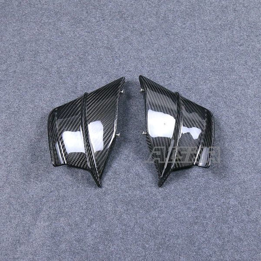 AISKA Motorcycle 3K Dry Carbon Fiber Front Wing Spoiler Cover Side Fixed Wing Fairing Winglet for Honda CBR650R 2019-2024 2023