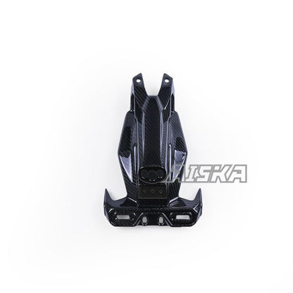 AISKA 3K Dry Carbon Fiber Motorcycle Rear Fender Eliminator License Plate Signal Holder Bracket for Kawasaki Ninja 400 2018-2024