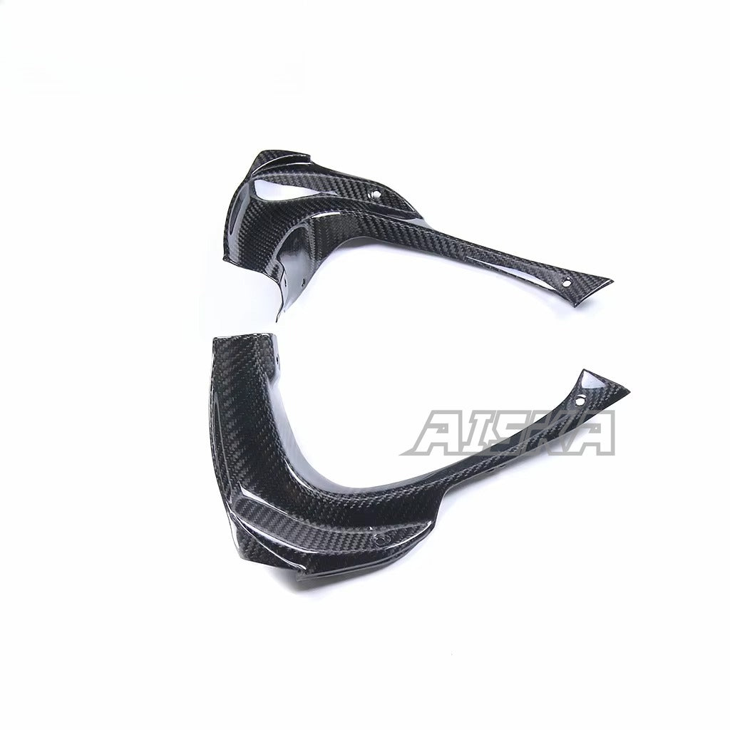 AISKA 100% 3K Pure All Dry Carbon Fiber Motorcycle Body Accessories Front Lining Panel Fairing for Aprilia RSV4  2021+