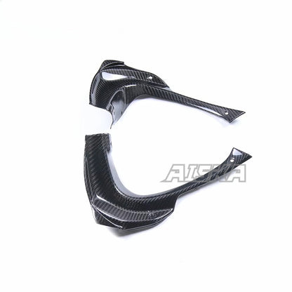 AISKA 100% 3K Pure All Dry Carbon Fiber Motorcycle Body Accessories Front Lining Panel Fairing for Aprilia RSV4  2021+