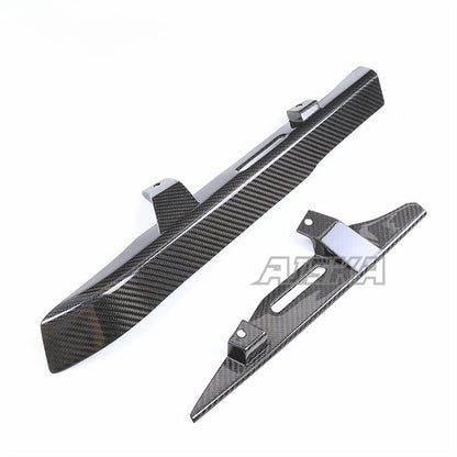 AISKA 100% 3K Dry Carbon Fiber Motorcycle Racing Rear Chain Guard Cover for Harley Davidson Sportster S 1250