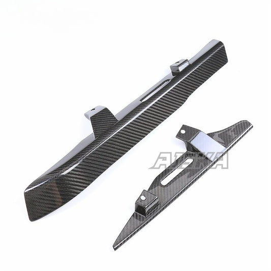 AISKA 100% 3K Dry Carbon Fiber Motorcycle Racing Rear Chain Guard Cover for Harley Davidson Sportster S 1250
