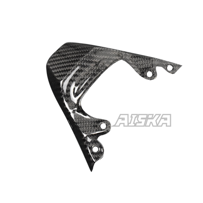 AISKA 3K Dry Carbon Fiber Motorcycle Rear Seat Tail Light Cover Fairing Cowl for Kawasaki ZX-6R 2019-2024 Model Years