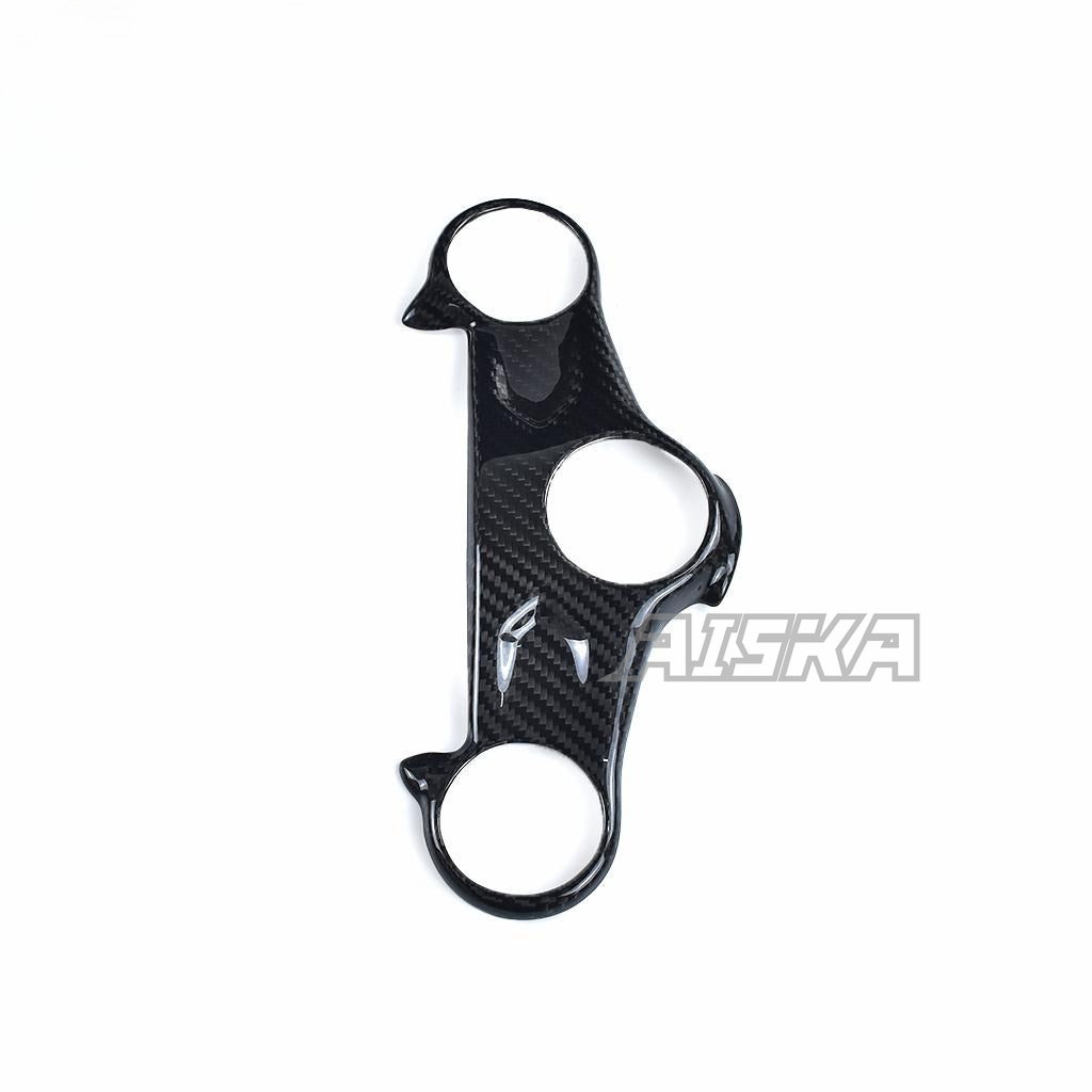 AISKA Motorcycle 3K Dry Carbon Fiber Front Fork Bridge Fairing Steering Head Cover Fairing Kits for Honda CB650R CBR650R 2019+