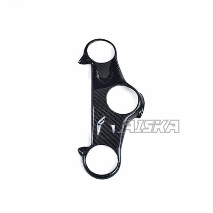 AISKA Motorcycle 3K Dry Carbon Fiber Front Fork Bridge Fairing Steering Head Cover Fairing Kits for Honda CB650R CBR650R 2019+