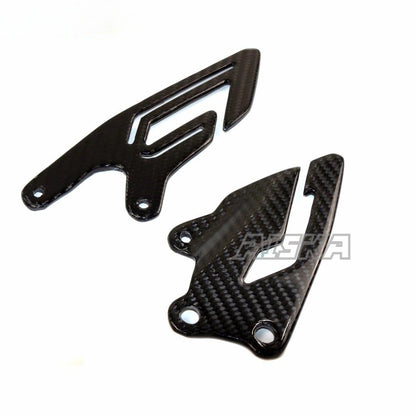 AISKA 100% Dry Full Carbon Fiber Motorcycle Rearset Heel Guards Plates for Yamaha R1 R1M 2015-2019