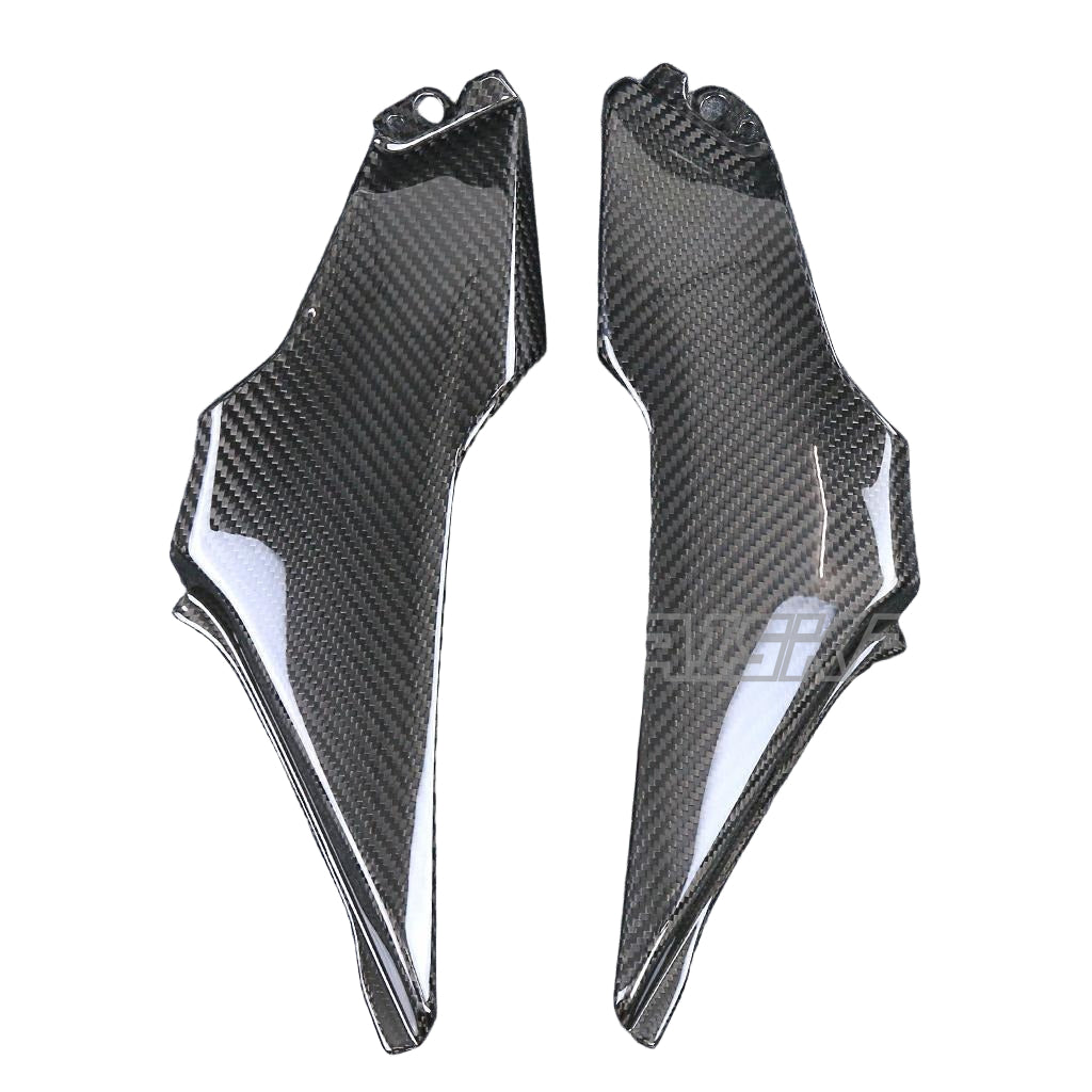 AISKA 3K Dry Carbon Fiber Motorcycle Fairing Accessories Seat Side Frame Cover Side Panel for Kawasaki Z900 2020-2024