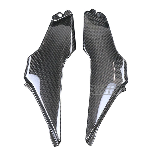 AISKA 3K Dry Carbon Fiber Motorcycle Fairing Accessories Seat Side Frame Cover Side Panel for Kawasaki Z900 2020-2024