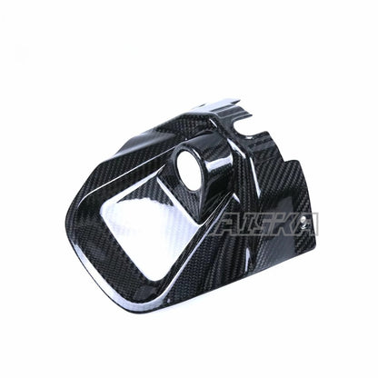AISKA 3K Carbon Fiber Motorcycle Body Accessories Modified Lock Head Cover Key Lock Cover Decoration for Aprilia RS660  2021+