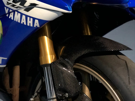 AISKA Twill Weave Carbon Fiber Fender Motorcycle Front Wheel Hugger Fender Mudguard for Yamaha YZF R3 2015 2016 2017 2018