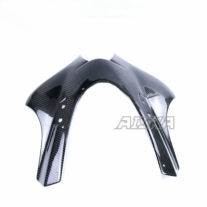 AISKA 100% 3K Dry Carbon Fiber Motorcycle  Accessories Upper Front Headlight Fairing for Suzuki GSXR1000 2017+