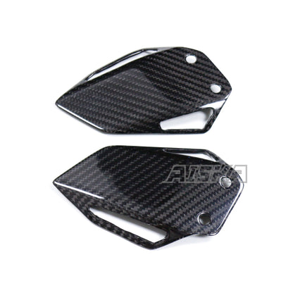 AISKA 100% 3K Dry Carbon Fiber Motorcycle Heel Plater Covers for Yamaha MT09 FZ09 2024-2025