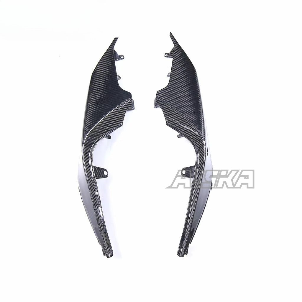 AISKA 100% 3K Pure All Dry Carbon Fiber Motorcycle Body Accessories Tail Trim Panel Rear Side Panel  for Aprilia RSV4 2021+