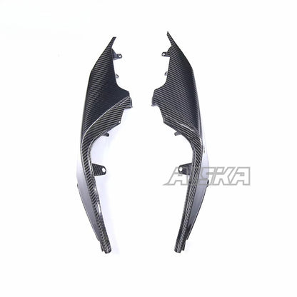 AISKA 100% 3K Pure All Dry Carbon Fiber Motorcycle Body Accessories Tail Trim Panel Rear Side Panel  for Aprilia RSV4 2021+