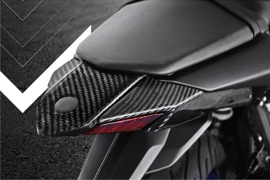 AISKA Motorcycle Carbon Rear Seat Cover Full Carbon Fiber Tail Seat Cover Cowl Fairing for Yamaha R3 2022 2023 2024