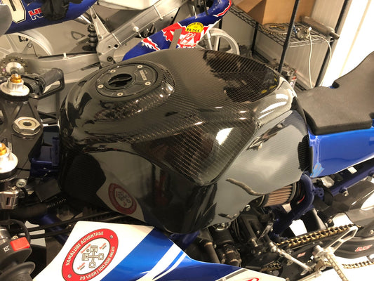 AISKA 100% Dry Carbon Fiber Motorcycle Full Gas Tank Protection Fuel Tank Cover for Yamaha MT07 MT-07 FZ07 FZ-07 2018-2022